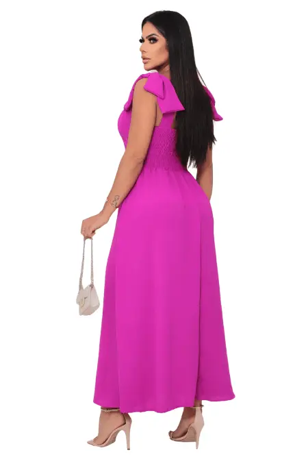Vestido Longo com Alça Dupla