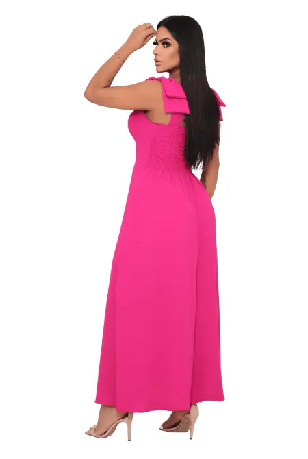 Vestido Longo com Alça Dupla